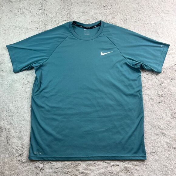 Nike Swim Dri-Fit TShirt Mens Large Stretch Wicking Crew Neck Gym Training - Picture 2 of 10